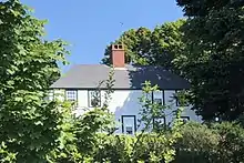 Chester Blockhouse (present-day Wisteria Cottage House), during the Raid on Chester (1782)