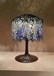 Floral patterns. Lamp with Wisteria design by Louis Comfort Tiffany (1899–1900)