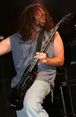 Weatherman performing with Corrosion of Conformity in 2005