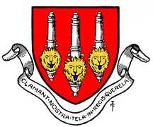 First badge adopted by Royal Arsenal F.C.