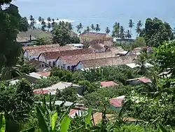 The residential area, once used as the worker's housing for the town's cocoa warehouse