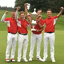 John Axelsen and twins Rasmus & Nicolai Højgaard won the 2018 Eisenhower Trophy