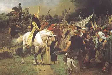 Walter Dodde and the Bergish Peasants at the Battle of Worringen, 1288 (Düsseldorf, 1893)