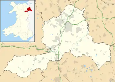 Wrexham is located in Wrexham