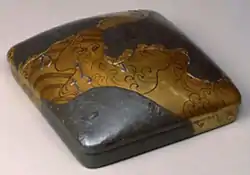 Writing Box with Sumi bay design (Important Cultural Property)