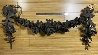 Large wrought iron festoon, possibly from mid 18th century France