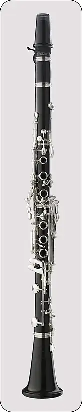Reform Boehm clarinet with 19 keys and 7 rings, developed c. 1949 by Fritz Wurlitzer.