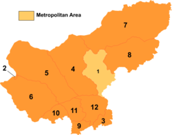 Divisions of Xilingol; Xianghuang is 10 on this map