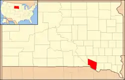 Location of the Yankton Indian Reservation