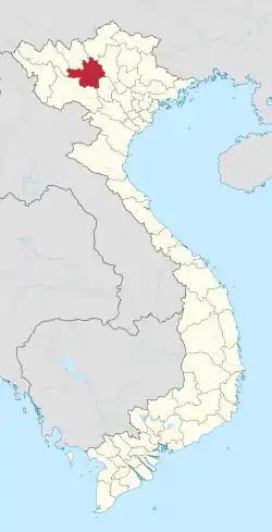 Location of Yên Bái within Vietnam