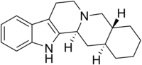 Stereo structural formula of yohimban