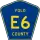 County Road E6 marker