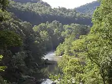 View of gorge from bike path
