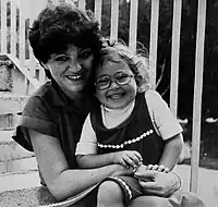 Anna Jantar with her daughter Natalia