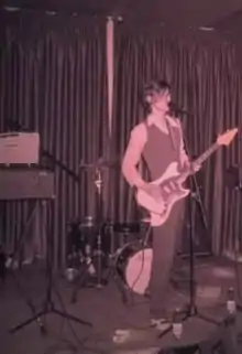 Zac Pennington live with Parenthetical Girls at Lucignolo, Verona, 2007.