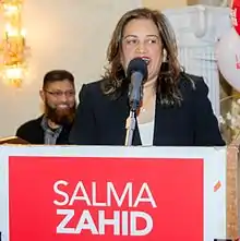 Salma Zahid, as a Member of Parliament of Canada