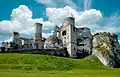Ruins of the Ogrodzieniec Castle in Podzamcze