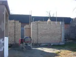 The new Orthodox church under construction.