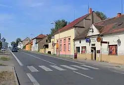 Main street of Zbůch