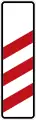 Sign 157-10 / 157-20Three-striped warning for railroad crossing – 240 m distance