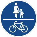 Sign 240Combined pedestrian and bicycle path