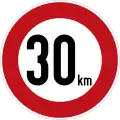 274: Speed Limit (30&nbsp;km)