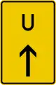 Detour or bypass sign (U3) (Germany)