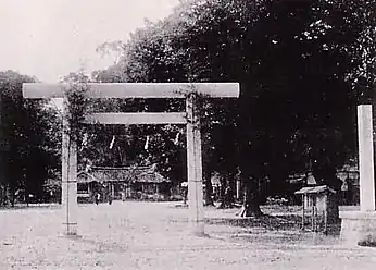 Shinto shrine in Jeonju during Korea under Japanese rule's period.