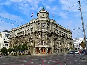 Ministry of Finance of Serbia Building by Nikolay Krasnov in Belgrade, 1926-28
