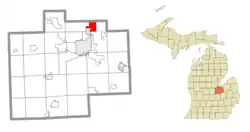 Location within Saginaw County