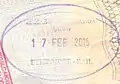 Exit stamp issued at Beitbridge in an Israeli passport