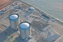 Zion Nulcear Plant being decommissioned (aerial shot)