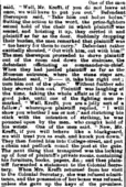 Krefft's November 1874damages action: Details of Krefft's physical evictionon 21 September 1874(a).