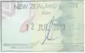 General Entry stamp (given to temporary visa holders upon entry)