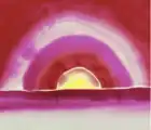 O'Keeffe, Sunrise, 1916, watercolor on paper