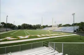 Band end zone bleachers