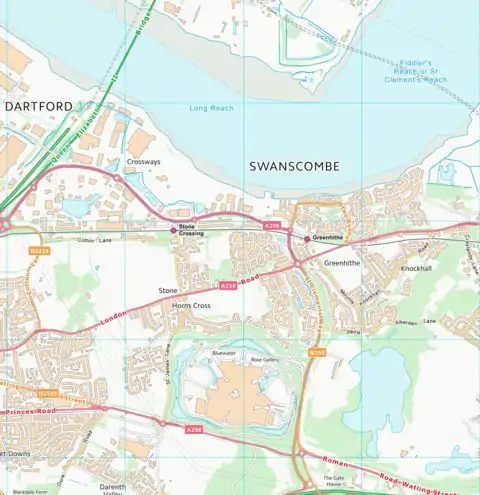 Murder of Claire Tiltman is located in Greenhithe