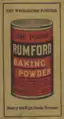 The Rumford Cook Book, 1910, back cover