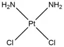 Chemical structure of Cisplatin