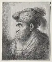 Head of a Man in Oriental Turban c. 1640