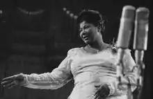 Mahalia Jackson in concert in Zürich in 1961