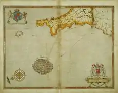The Spanish fleet off the coast of Cornwall on July 29, 1588