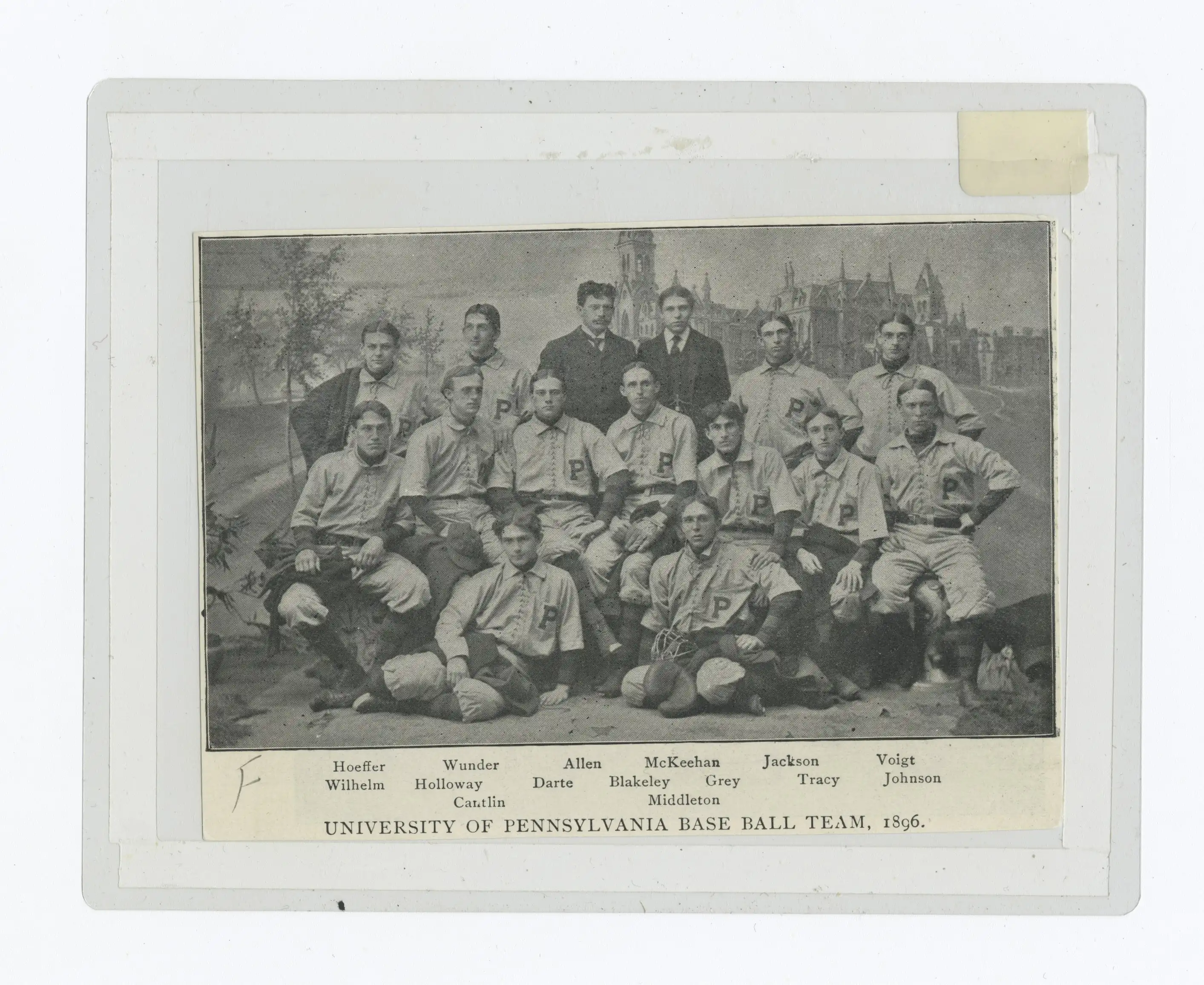 University of Pennsylvania, Base Ball Team, 1896
