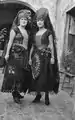 Photograph of two Mexicans wearing black mantillas, 1924.