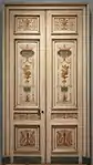Neoclassical double door, with Greek and Roman ornaments on it, by Pierre Rousseau, from the 1790s, in the Cleveland Museum of Art (Cleveland, Ohio, US)