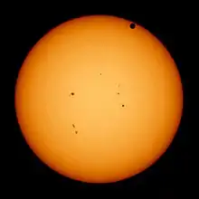 Transit of Venus as seen from Earth, 2012