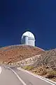 The road to the telescope at La Silla.
