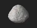 3D shape model of Bennu made from OSIRIS-REx images.