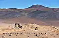 Carving a route to Armazones, with Cerro Paranal and the Very Large Telescope in the background.