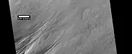 Gullies in Nereidum Montes, as seen by HiRISE under HiWish program.